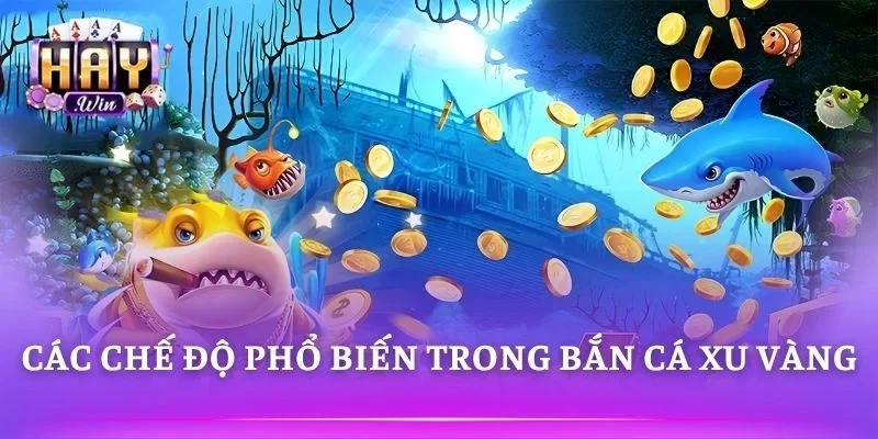 Bắn cá xu vàng đa dạng chế độ săn thưởng 